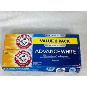 Arm & Hammer Advance 6oz Extreme Whitening with Stain Defense - Clean Mint 2 Pk